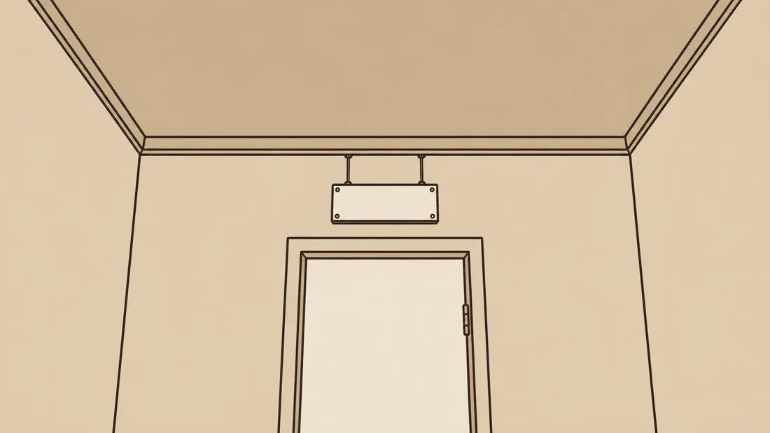 The studio door